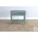 Seabright Green Rectangular Side Table with 2 Drawer