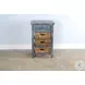 Seabright Blue 1 Drawer Storage Rack with Baskets