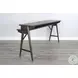 Hearthwood Haven Dark Brown 78" Rectangular Console Table with USB Charging