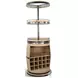 Hearthwood Haven Natural Swivel Barrel Bar