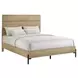 Newhall Vintage Oak Melamine Queen Panel Bed