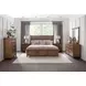 Oakdale Honey Oak 7 Drawer Dresser and Rectangular Mirror