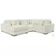 Lindyn Ivory 4 Piece Sectional with LAF Chaise