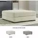 Lindyn Ivory Oversized Accent Ottoman