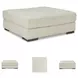Lindyn Ivory Oversized Accent Ottoman