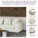 Lindyn Ivory 6 Piece Sectional with LAF Chaise
