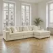 Lindyn Ivory 3 Piece Sectional with RAF Chaise
