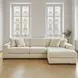 Lindyn Ivory 3 Piece Sectional with RAF Chaise