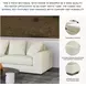 Lindyn Ivory 3 Piece Sectional with RAF Chaise