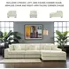 Lindyn Ivory 3 Piece Sectional with RAF Chaise
