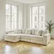 Lindyn Ivory 3 Piece Sectional with LAF Chaise