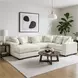 Lindyn Ivory 4 Piece Sectional with LAF Chaise