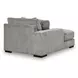Lindyn Fog 4 Piece Modular Sectional with Double Chaise and Pillows