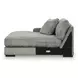 Lindyn Fog 4 Piece Modular Sectional with Double Chaise and Pillows