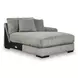 Lindyn Fog 4 Piece Modular Sectional with Double Chaise and Pillows