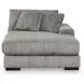 Lindyn Fog 4 Piece Modular Sectional with Double Chaise and Pillows