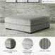 Lindyn Fog Oversized Accent Ottoman
