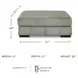 Lindyn Fog Oversized Accent Ottoman