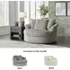 Lindyn Fog Oversized Swivel Accent Chair