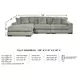 Lindyn Fog 3 Piece Sectional with LAF Chaise