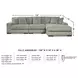 Lindyn Fog 3 Piece Sectional with RAF Chaise