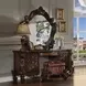 Versailles Cherry Oak 7 Drawer Vanity Desk
