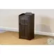 Hearthwood Haven Dark Brown Wood House Trash Box
