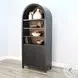 Autumn Echo Black 2 Door Arched Display Cabinet