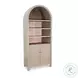 Sagewyn Light Gray 2 Door Arched Display Cabinet