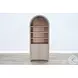 Sagewyn Light Gray 2 Door Arched Display Cabinet