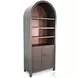 Maple Haze Gray 2 Door Arched Display Cabinet