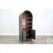 Maple Haze Gray 2 Door Arched Display Cabinet
