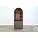 Maple Haze Gray 2 Door Arched Display Cabinet