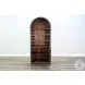 Maple Haze Gray 2 Door Arched Display Cabinet