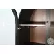 Hearthwood Haven Black 4 Glass Door Wine Bar Cabinet