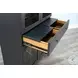 Hearthwood Haven Black 4 Glass Door Wine Bar Cabinet