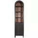 Golden Hearth Black 1 Door Arched Storage Cabinet