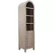 Ember Grace Natural 1 Door Arched Storage Cabinet