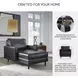 Bryceview Onyx Leather Chaise