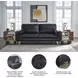 Bryceview Onyx Leather 87" Sofa