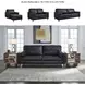 Bryceview Onyx Leather 87" Sofa