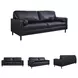 Bryceview Onyx Leather 87" Sofa