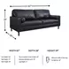 Bryceview Onyx Leather 87" Sofa