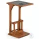 Crimson Ridge Beige Rectangular Side Table