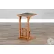 Crimson Ridge Beige Rectangular Side Table
