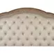 Marisol Fawn and Cream Queen Leather Upholstered Sleigh Bed