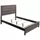 Watson Gray Oak And Black Full Panel Bed
