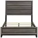 Watson Gray Oak And Black Full Panel Bed