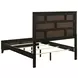 Watson Gray Oak And Black Full Panel Bed