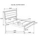 Watson Gray Oak And Black Full Panel Bed